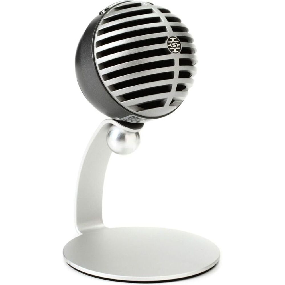Shure MV5-LTG Digital Corded USB Condenser Microphone for Recording, Silver